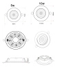 Светильник ZORTES RAIZ ZRS.57796.5, Мощность - 5Вт, Тип лампы: LED, В -30мм / Ш - 110мм