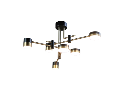 Люстра  подвесная ZORTES LUNAR ZRS.1805.06, Мощность - 60Вт, Тип лампы: LED, В -380мм / Ш - 600мм / Ш - ø600мм