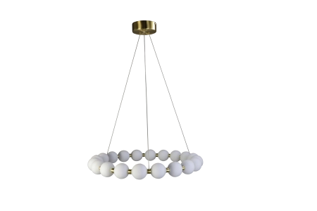 Люстра  подвесная ZORTES KRANZ ZRS.1585.21, Мощность - 100Вт, Тип лампы: LED, В -1580мм / Ш - 735мм / Ш - ø730мм