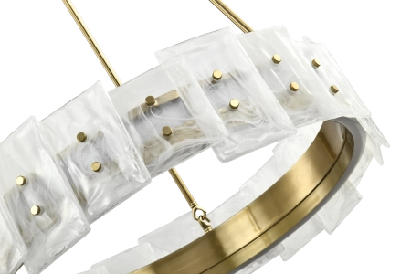 Люстра  подвесная ZORTES CLOUD-STONE ZRS.90610.60, Мощность - 50Вт, Тип лампы: LED, В -950мм/550мм / Ш - ø600мм