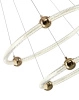 Светильник ZORTES AURALIA ZRS.57790.94, Мощность - 94Вт, Тип лампы: LED, В - 1500мм/750мм / Ш - ø600/400мм
