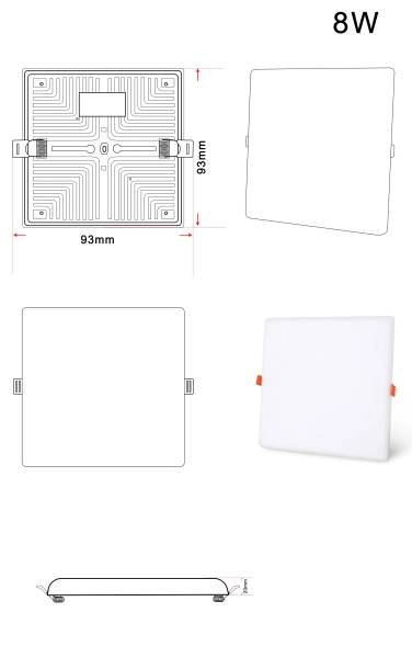 Светильник ZORTES CLOUD ZRS.57794.18, Мощность - 18Вт, Тип лампы: LED, В -20мм / Ш - 114мм