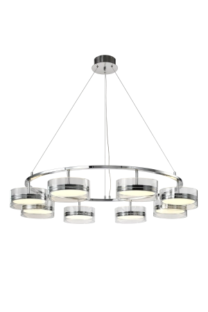 Люстра  подвесная ZORTES DONUT ZRS.1802.08, Мощность - 96Вт, Тип лампы: LED, В -1650мм / Ш - ø1050мм