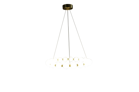 Люстра  подвесная ZORTES KRANZ ZRS.1585.21, Мощность - 100Вт, Тип лампы: LED, В -1580мм / Ш - 735мм / Ш - ø730мм