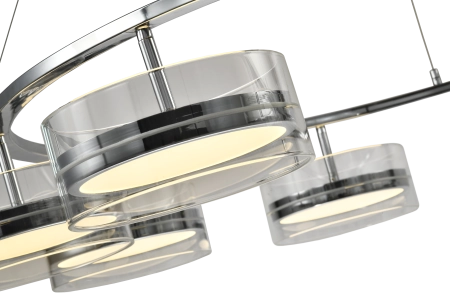 Люстра  подвесная ZORTES DONUT ZRS.1802.08, Мощность - 96Вт, Тип лампы: LED, В -1650мм / Ш - ø1050мм
