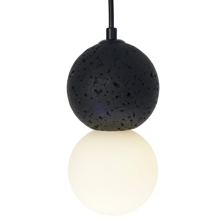 Светильник потолочный черный D10см