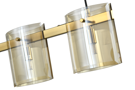 Люстра потолочная латунь 120см