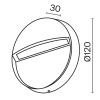Подсветка для лестниц Outdoor O046SL-L3B3K