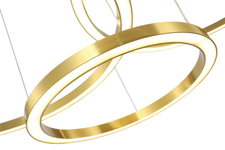 Люстра подвесная латунь LED 114Вт D40+60+80см