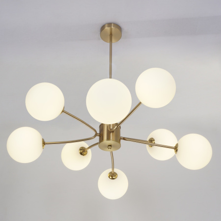 Люстра потолочная на штанге латунь D70см