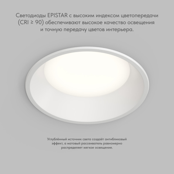Влагозащищенный светильник Denkirs DK2452-WH