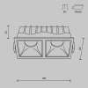 Встраиваемый светильник Technical DL043-02-10W3K-SQ-WB