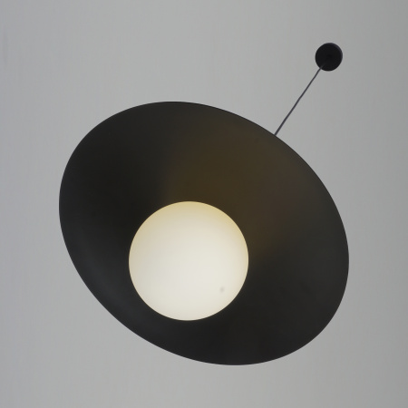 Светильник потолочный черный D40см