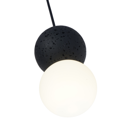 Светильник потолочный черный D10см