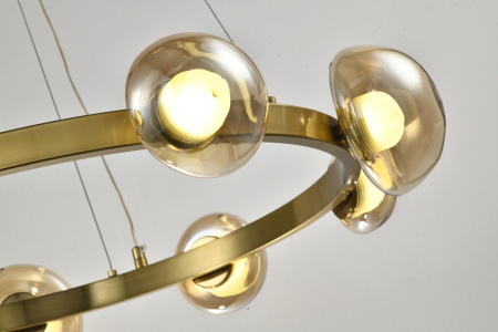 Люстра потолочная латунь LED 36Вт D68см