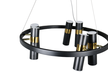 Люстра потолочная черня D65см