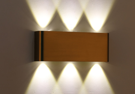 Светильник настенный латунь LED 6Вт 30см