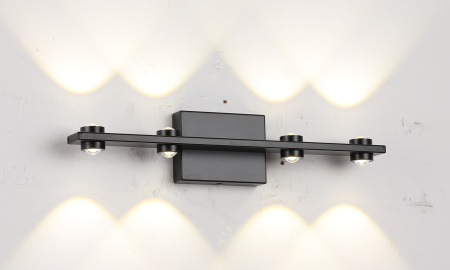 Бра черное LED 24Вт 42см