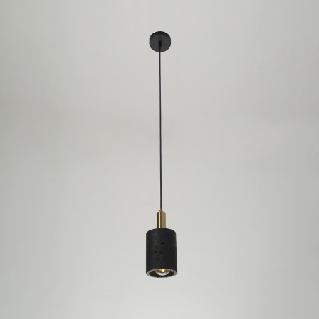 Светильник потолочный черный D10см