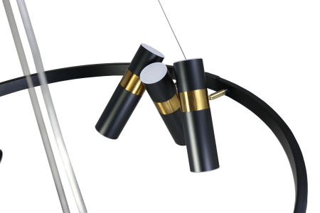 Люстра потолочная черня D80см