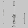 Подвесной светильник Maytoni MOD253PL-L18BS3K1