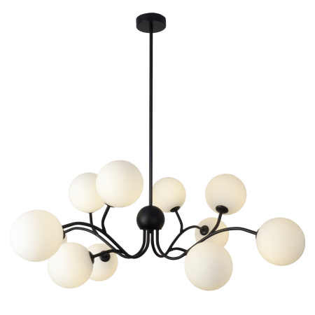 Люстра потолочная на штанге черня D85см