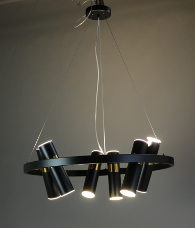 Люстра потолочная черня D65см