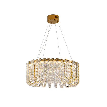 Хрутсальная люстра золото LED 40Вт D60см