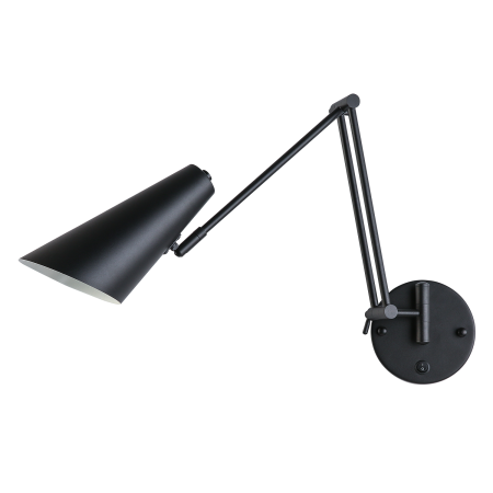 Светильник телескопический настенный черный 57см