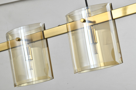 Люстра потолочная латунь 120см