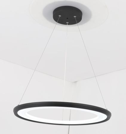 Люстра подвесная антрацит LED 24Вт D40см