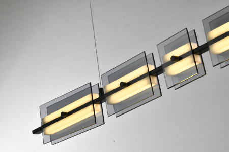 Люстра потолочная черня LED 18Вт 103см