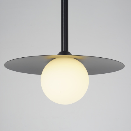 Светильник потолочный черный D25см