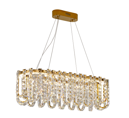 Хрустальная люстра золото LED 30Вт D85см