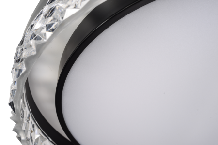 Потолочный светильник черный LED 72Вт D50см