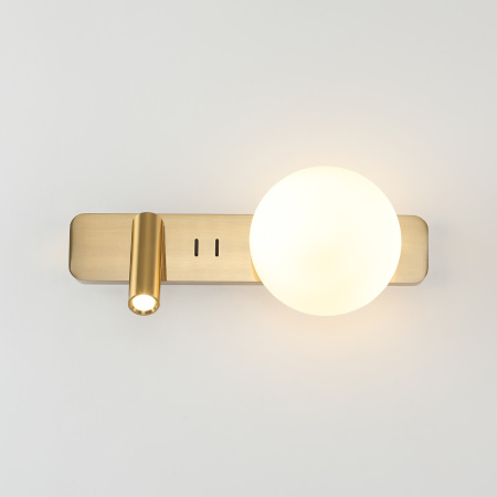 Светильник настенный спот латунь LED 3+7Вт 34см Zortes DREAM ZRS.2436.02