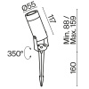 Ландшафтный светильник Outdoor O050FL-L5W3K