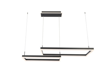 Люстра подвесная антрацит LED 88Вт 110см