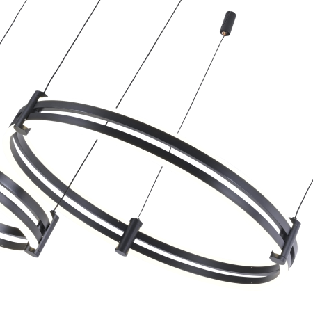 Люстра подвесная черня LED 125Вт D60см