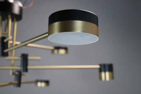 Люстра потолочная черня LED 80Вт D100см