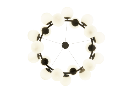 Люстра черня D90см