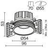 Встраиваемый светильник Technical DL058-7W3K-TRS-B