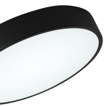 Светильник потолочный черный LED 48Вт D40см