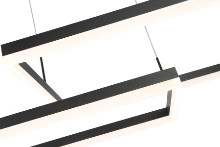 Люстра подвесная антрацит LED 88Вт 110см