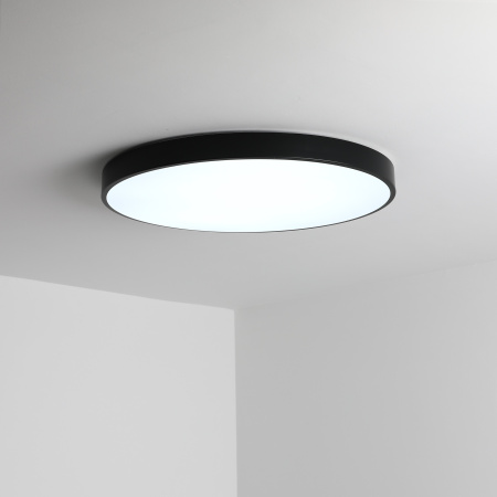 Светильник потолочный черный LED 72Вт D50см