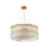 Люстра хрустальная подвесная каскадная латунь E14 D70см Zortes Ice queen ZRS.30514.12