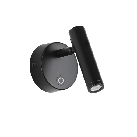 Спот черный LED 11см