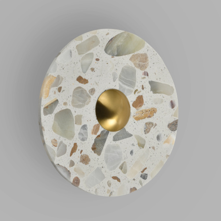 Светильник настенный из камня серый LED 7Вт 20см