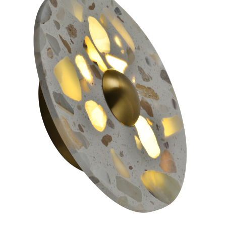 Светильник настенный из камня серый LED 7Вт 20см