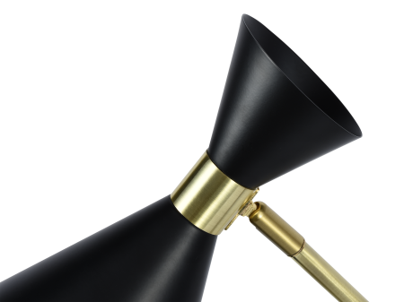 Настольная лампа черня беспроводная зарядка 50см